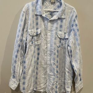 Mens Casual Carbon 2 Cobalt Button Up